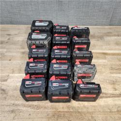 HOUSTON LOCATION - AS-IS MILWAUKEE BATTERY PACK QTY - 15