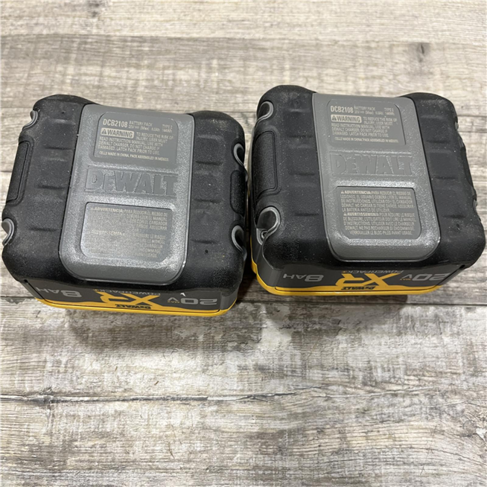 AS-IS DEWALT 20V MAX XR Lithium-Ion 8.0 Ah Battery Pack (2-Pack)