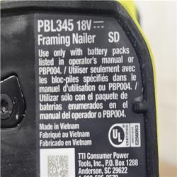 AS-IS RYOBI ONE+ HP 18V Brushless Cordless AirStrike 21° Framing Nailer (Tool Only)