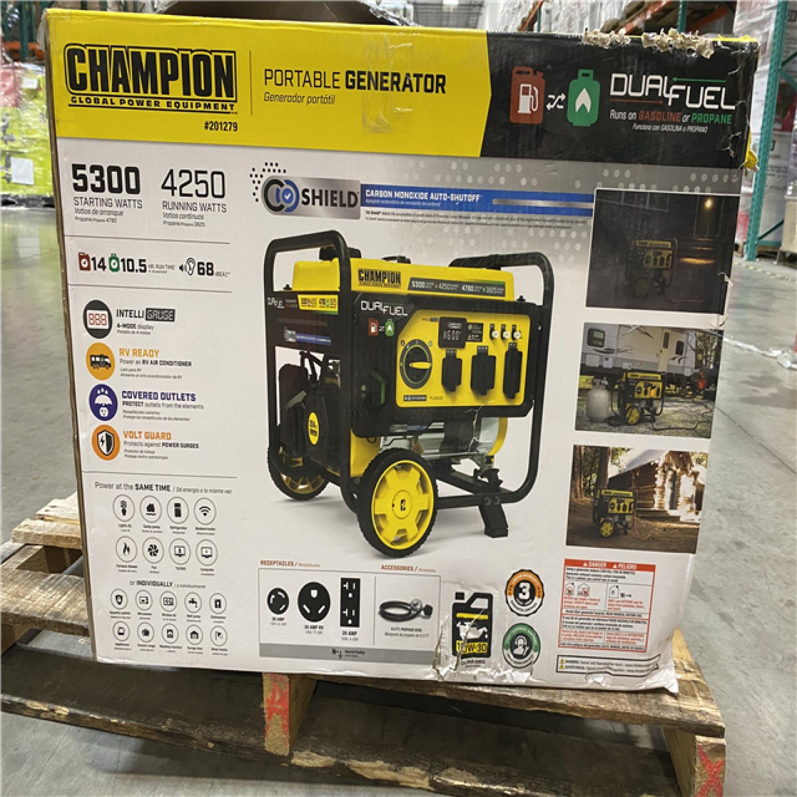 Dallas Location - As-Is Champion Power Equipment 5300/4250-Watt Gasoline Portable Generator