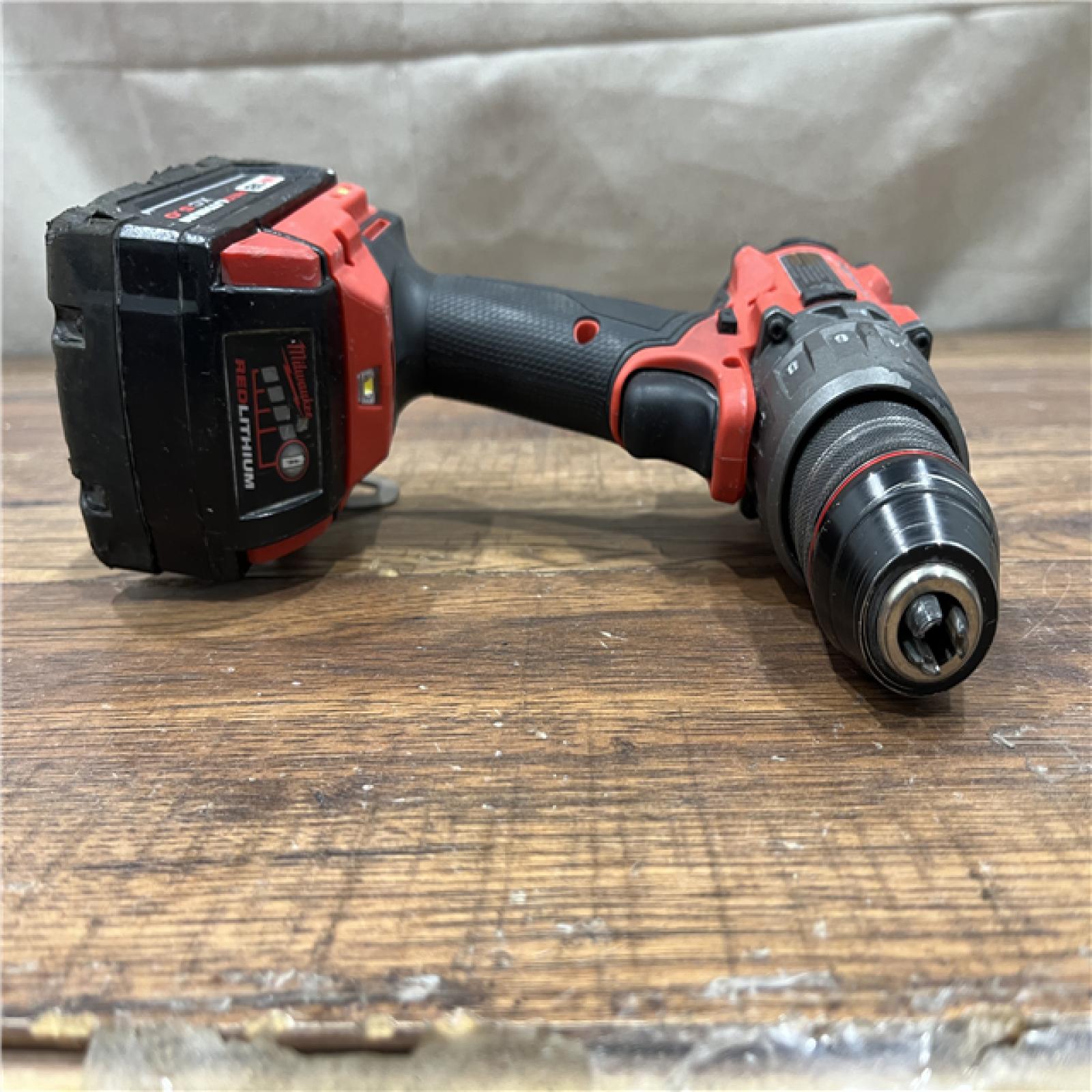 AS-IS MILWAUKEE M18 FUEL 18V Lithium-Ion Brushless Cordless Hammer Drill and Impact Driver Combo Kit (2-Tool) with 2 Batteries