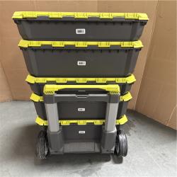 California AS-IS Ryobi Link Tool Boxes  Includes (1) Rolling Tool Box  (2) Medium Tool Boxes & (2) Standard Tool Boxes; Appears in Excellent Condition (No Tools)