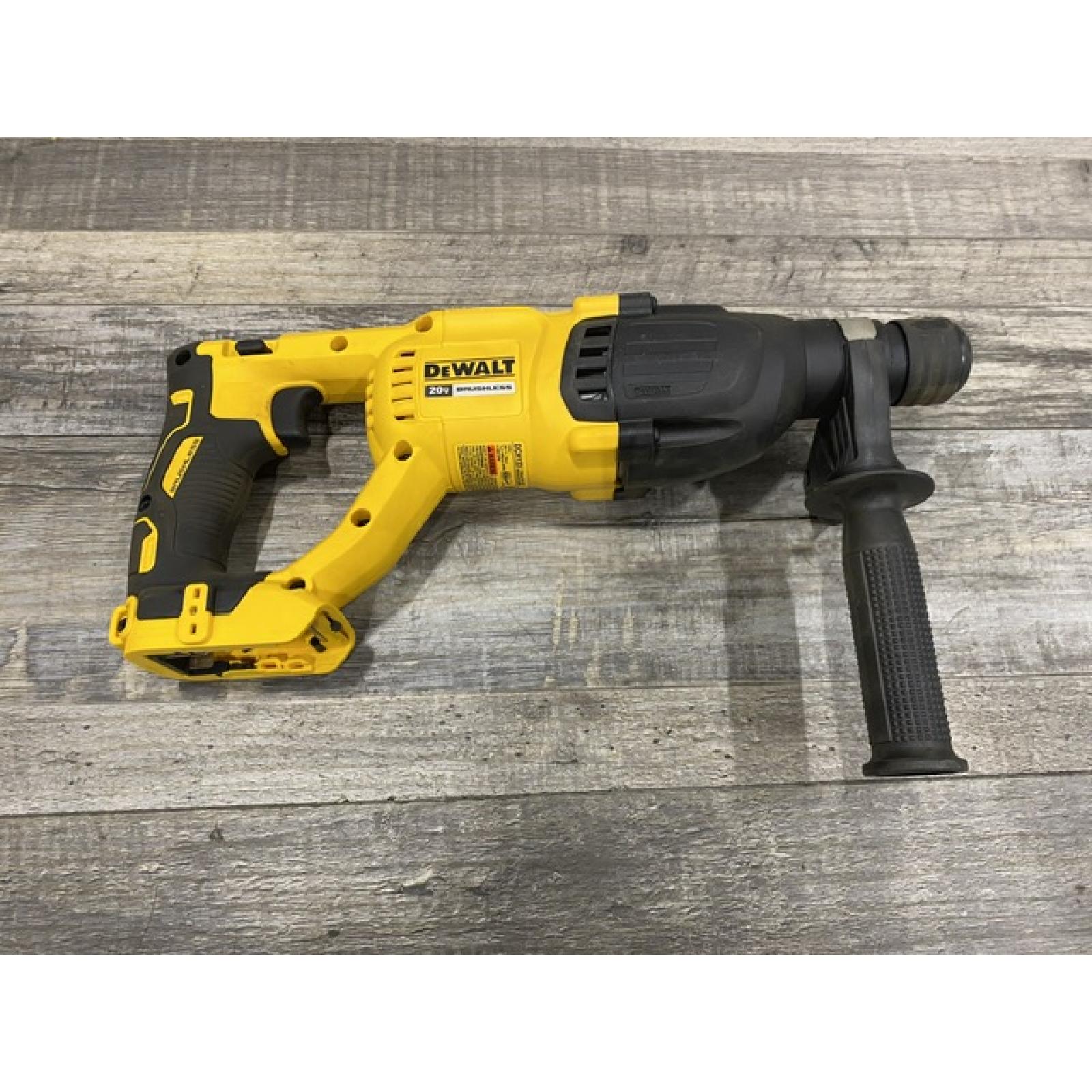 AS-IS DEWALT 20V MAX Cordless Brushless 1 in. SDS Plus D-Handle Concrete and Masonry Rotary Hammer (Tool Only)