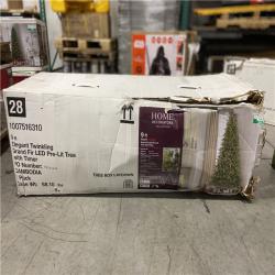 DALLAS LOCATION - Home Decorators Collection 9 ft. Elegant Twinkling Grand Fir LED Pre-Lit Artificial Christmas Tree with Timer T33