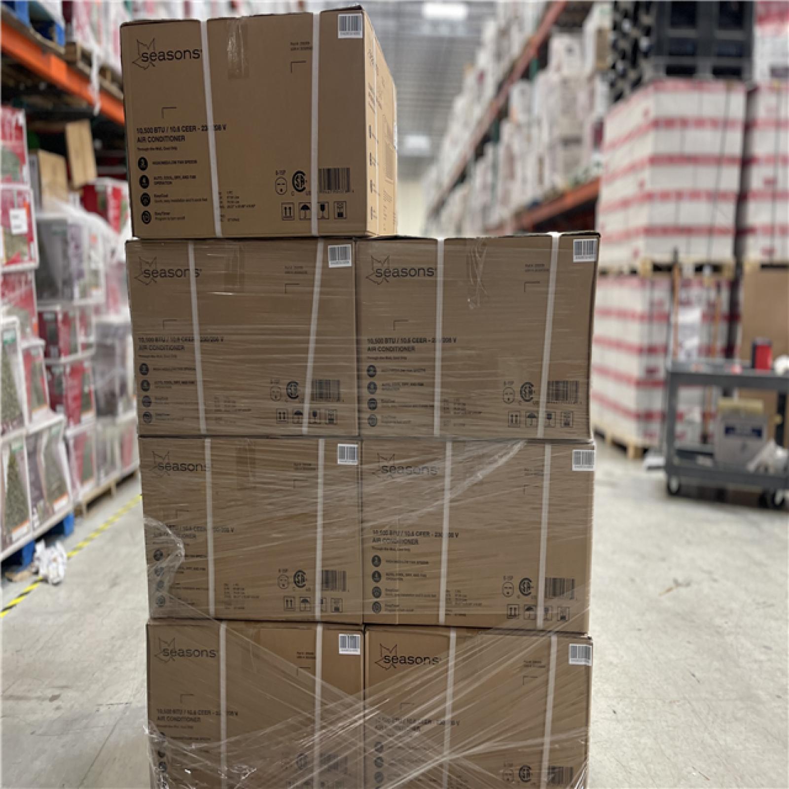 DALLAS LOCATION - SEASONS 10 500BTU AIR CONDITIONER PALLET - (7 UNITS)