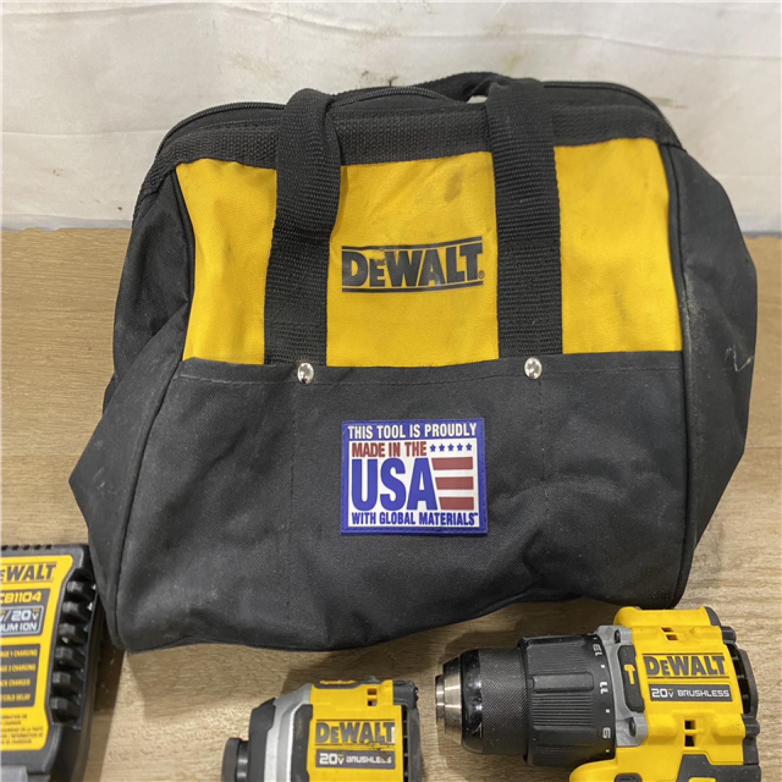 AS-IS DEWALT ATOMIC 20V MAX Lithium-Ion Cordless 2-Tool Combo Kit