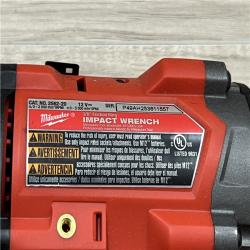 AS-IS Milwaukee  FUEL 12V Lithium-Ion Brushless Cordless Stubby 3/8 in. Impact Wrench (Tool-Only)