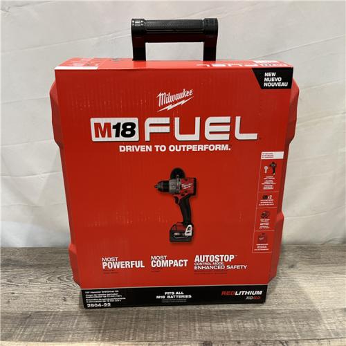 LIKE NEW - Milwaukee FUEL 18V Lithium-Ion Brushless Cordless 1/2 in. Hammer Drill Driver Kit