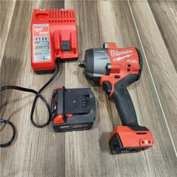 AS-IS Milwaukee M18 1/2 in. Cordless Brushless High Torque Impact Wrench Kit (Battery & Charger)