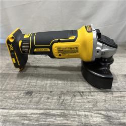 AS-IS DEWALT 20V MAX XR Cordless Brushless 4.5 in. Slide Switch Small Angle Grinder with Kickback Brake (Tool Only)