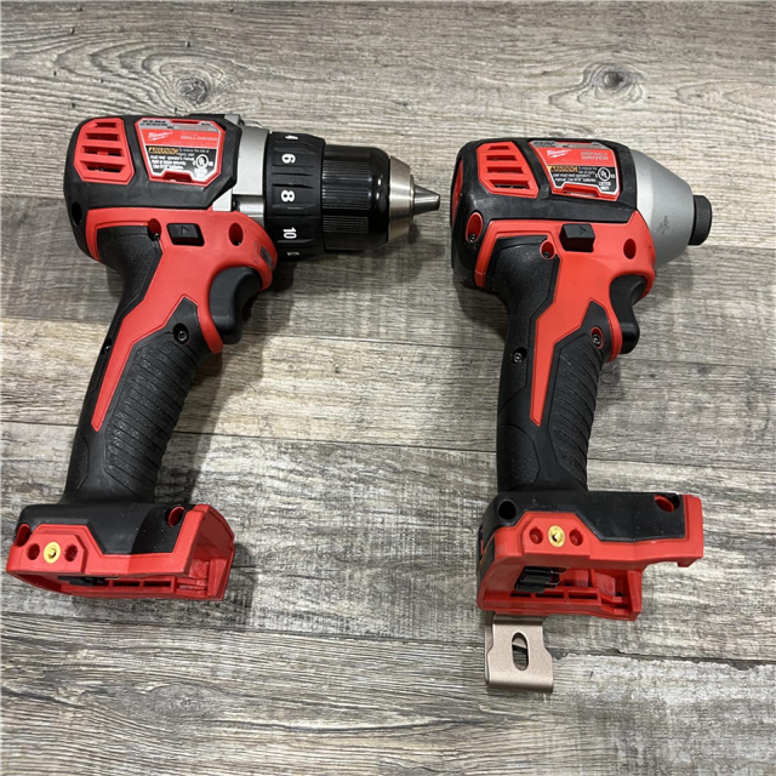 AS-IS Milwaukee 18V Lithium-Ion Cordless Drill Driver/Impact Driver Combo Kit