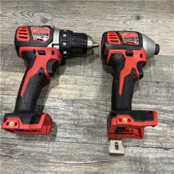 AS-IS Milwaukee 18V Lithium-Ion Cordless Drill Driver/Impact Driver Combo Kit