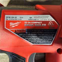 HOUSTON LOCATION - AS-IS (APPEARS LIKE NEW) M12 FUEL 12-Volt Lithium-Ion Brushless Cordless 18-Guage Compact Brad Nailer (Tool Only)