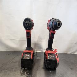 AS-IS- Milwaukee  FUEL 18V Lithium-Ion Brushless Cordless Hammer Drill and Impact Driver Combo Kit