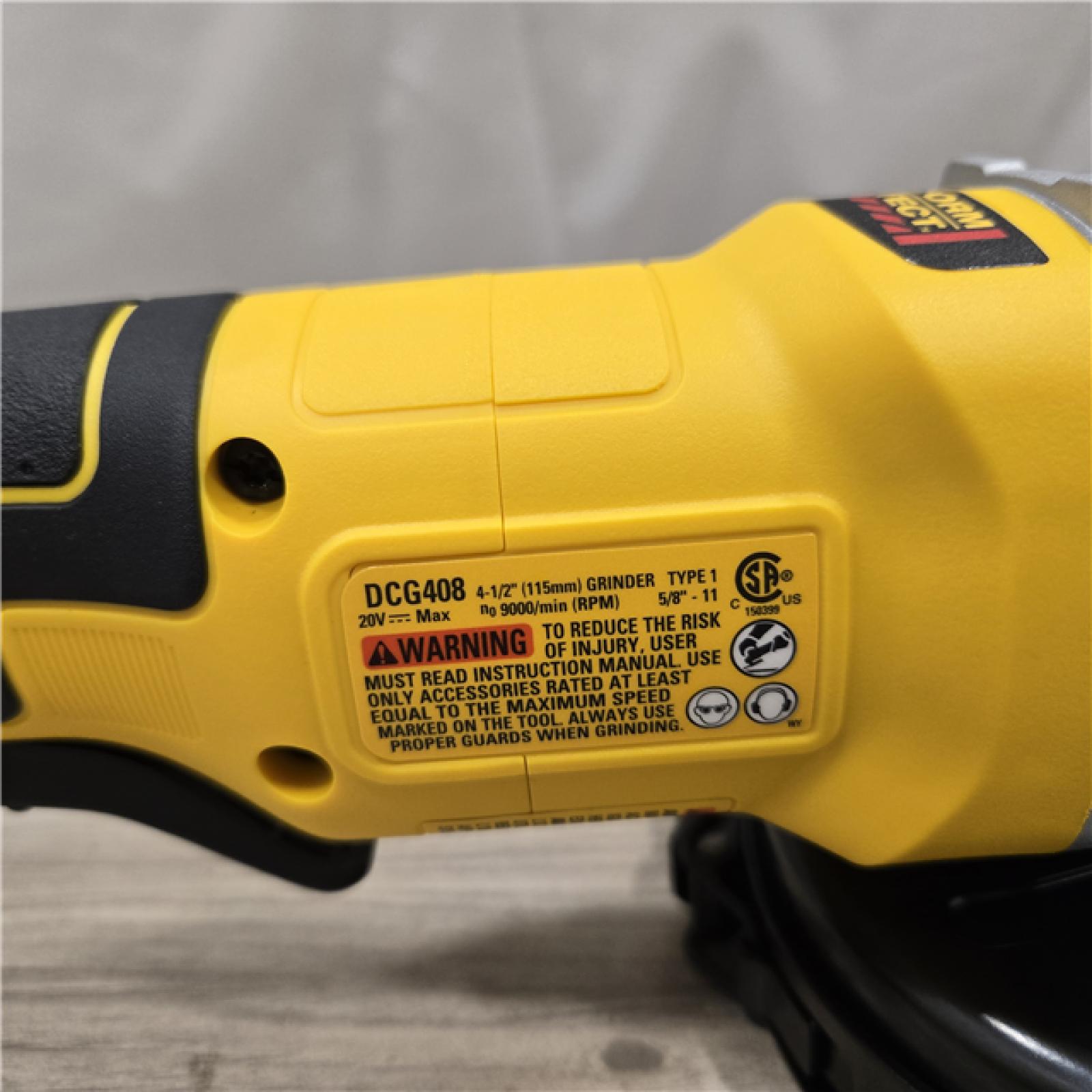 AS-IS DeWalt 20V MAX XR Cordless 4-1/2 in. Small Angle Grinder (Tool-Only)