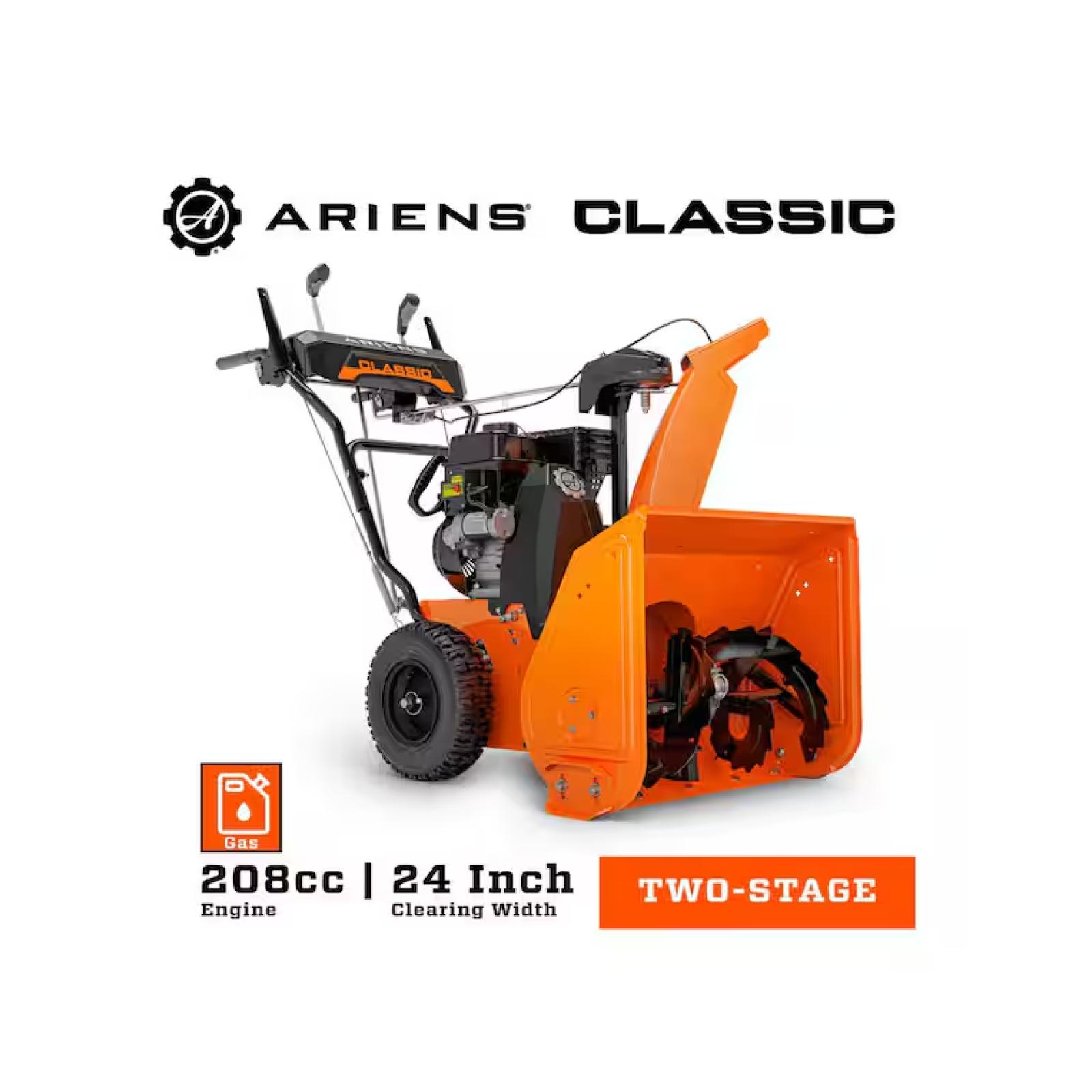 DALLAS LOCATION - Ariens Classic 24 in. 208cc Electric Start 2-Stage Self-propelled Gas Snow Blower