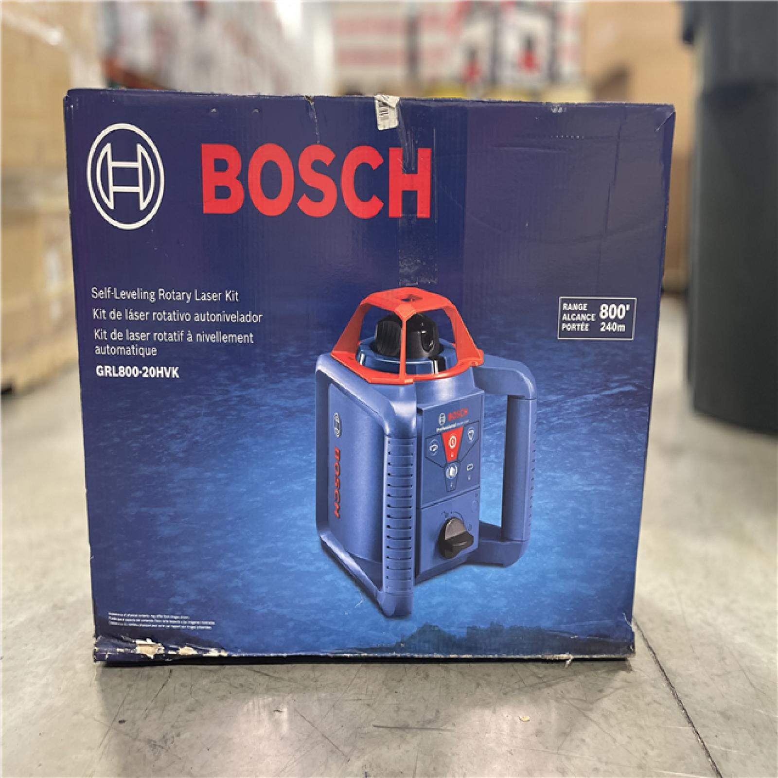 DALLAS LOCATION- NEW!- Bosch 800 ft. Rotary Laser Level Complete Kit Self Leveling with Hard Carrying Case