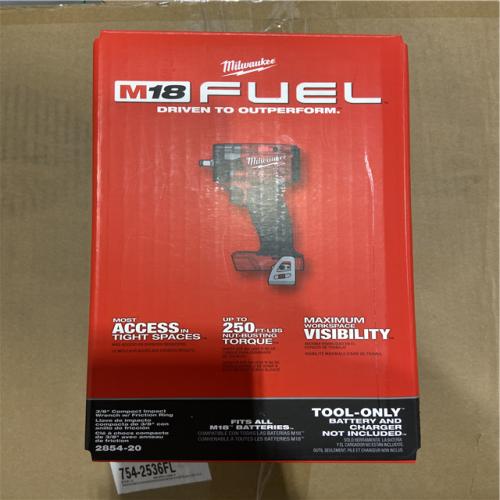NEW! - Milwaukee M18 FUEL GEN-3 18V Lithium-Ion Brushless Cordless 3/8 in. Compact Impact Wrench with Friction Ring (Tool-Only)
