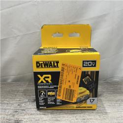 NEW - DEWALT 20V MAX XR POWERSTACK Lithium-Ion Battery Starter Kit with 1.7Ah Battery and Charger