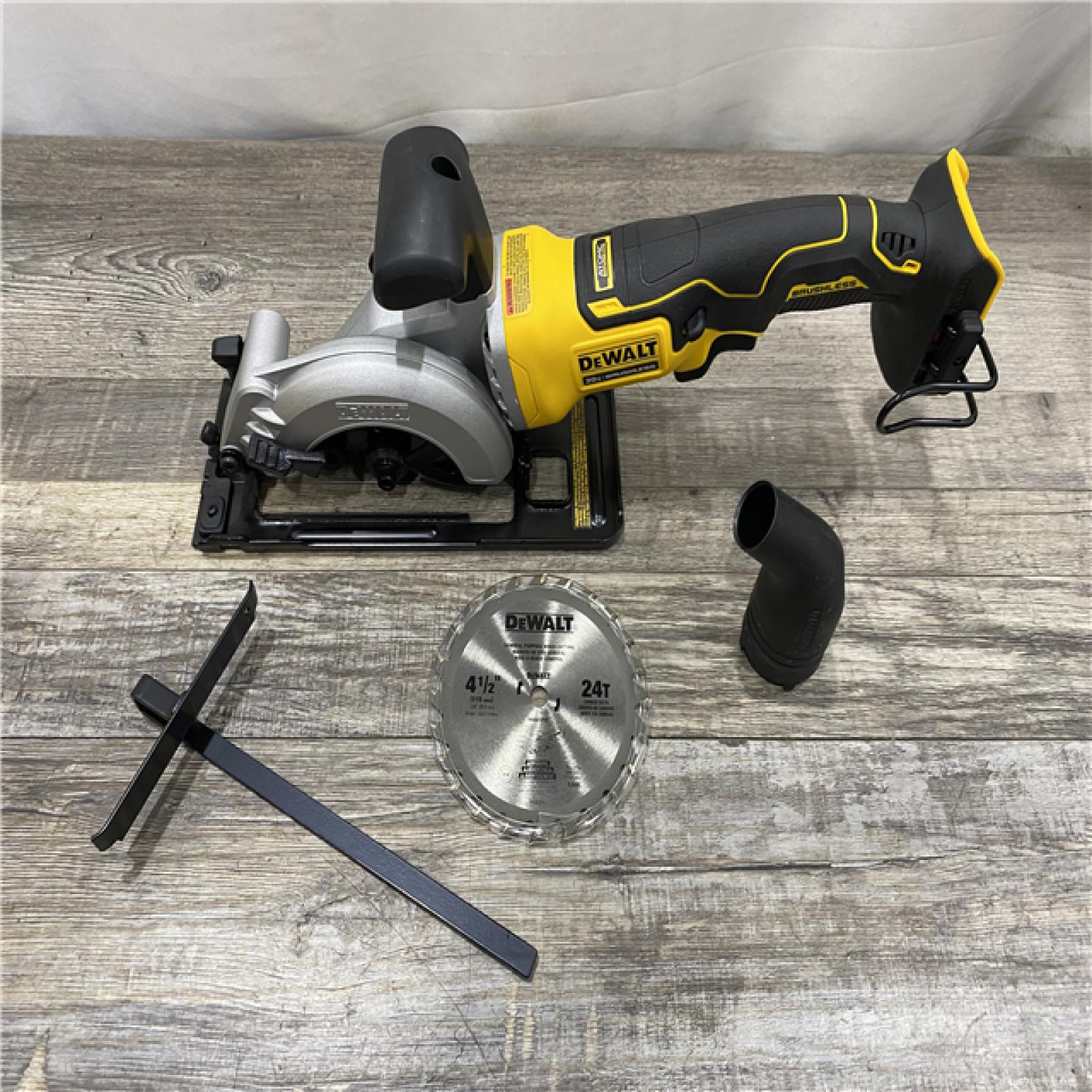 AS-IS DEWALT ATOMIC 20V MAX Cordless Brushless 4-1/2 in. Circular Saw (Tool Only)