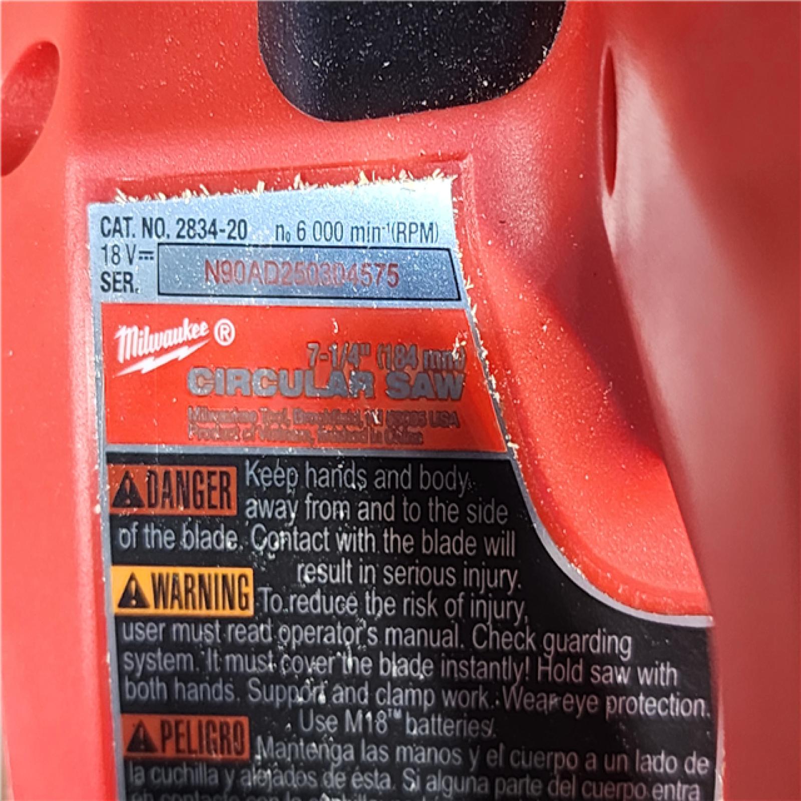 HOUSTON LOCATION - AS-IS Milwaukee M18 FUEL 7-1/4 Inch Circular Saw (Bare Tool)
