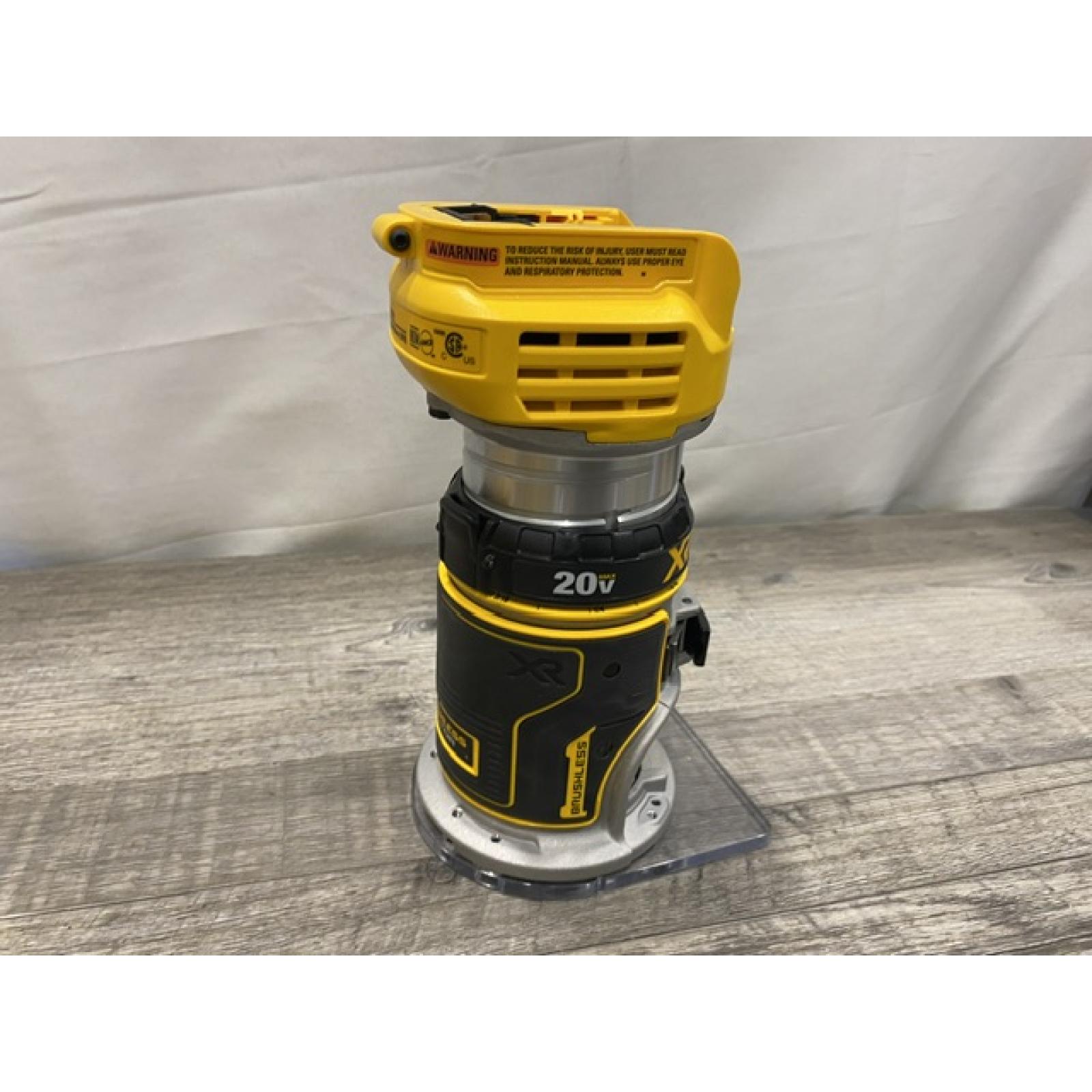AS-IS DEWALT 20V MAX XR Cordless Brushless Fixed Base Compact Router (Tool Only)