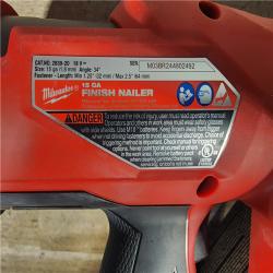 HOUSTON LOCATION - AS-IS Milwaukee 2839-20 M18 FUEL 15 Ga. 18 Volt Brushless Angled Finish Nailer (TOOL ONLY)