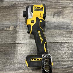 AS-IS DEWALT ATOMIC 20V MAX Lithium-Ion Cordless 1/4 in. Brushless Impact Driver Kit