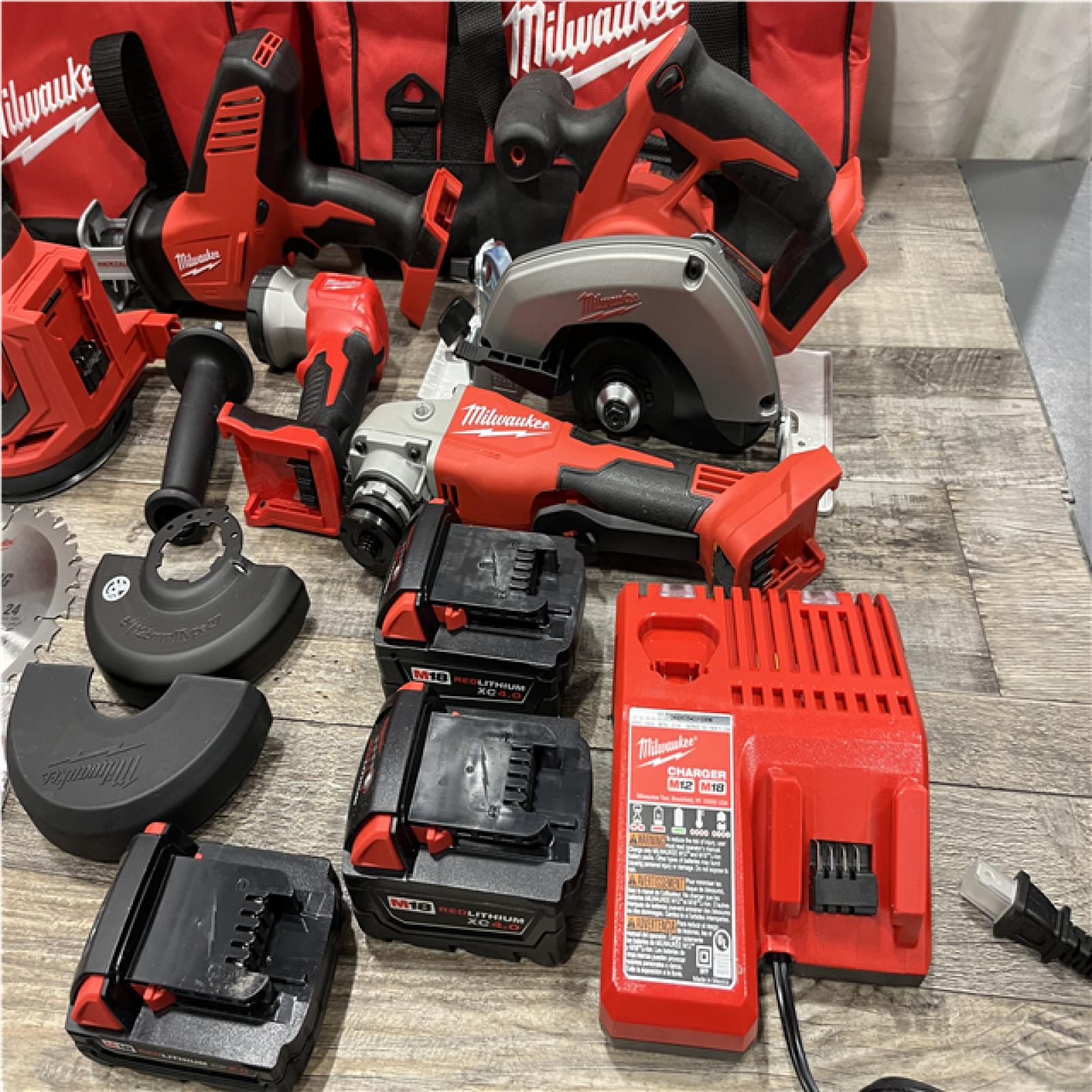 AS-IS Milwaukee 18V Lithium-Ion Cordless (8-Tool) Combo Kit