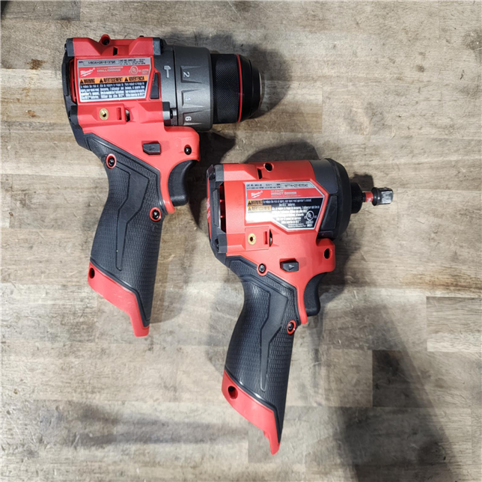 HOUSTON LOCATION - AS-IS Milwaukee 3497-22 12V Brushless Hammer Drill and Impact Driver Combo Kit