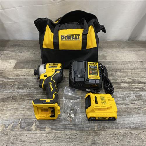 AS-IS DEWALT Atomic 20V Max Lithium-Ion Brushless Cordless Compact 1/4 in. Impact Driver Kit