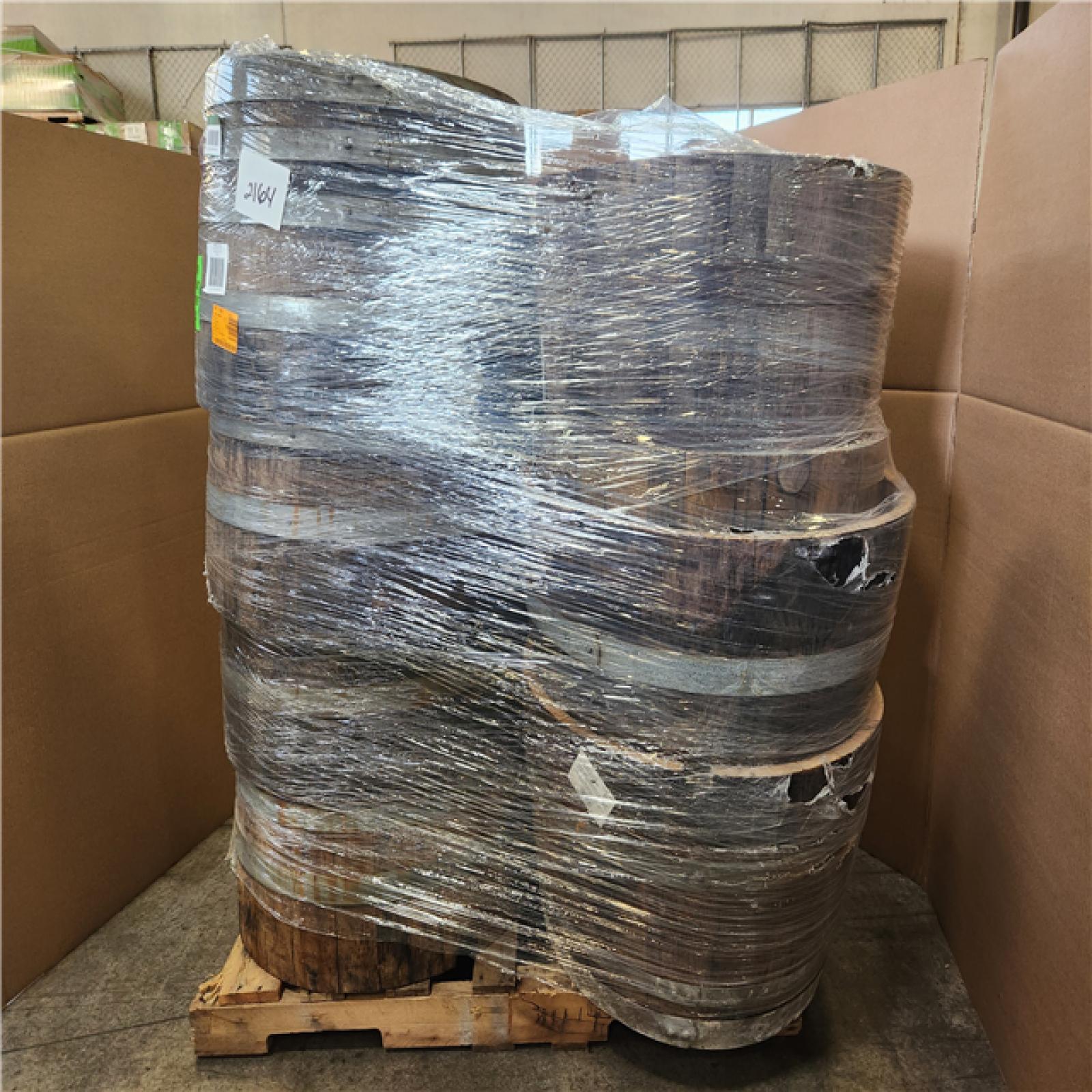 Phoenix AS-IS 26 in. Dia x 17.5 in. H White Oak Wood Whiskey Barrel (11-Barrels)