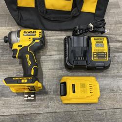 AS-IS DEWALT Atomic 20V Max Lithium-Ion Brushless Cordless Compact 1/4 in. Impact Driver Kit