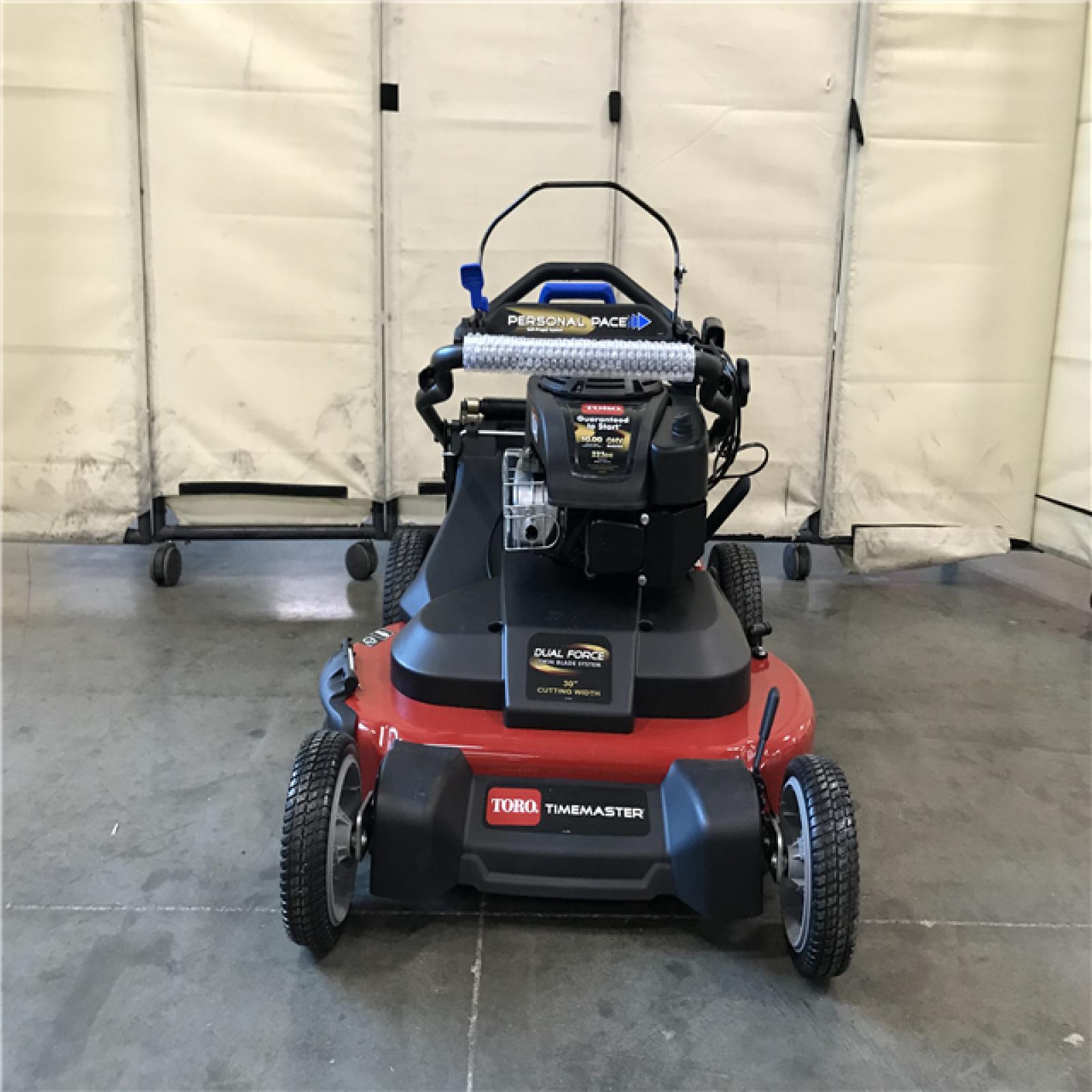 California AS-IS Toro TimeMaster 30in. Briggs & Stratton Personal Pace Self-Propelled Walk-Behind Gas Lawn Mower W/ Spin-Stop-Appears LIKE-NEW Condition