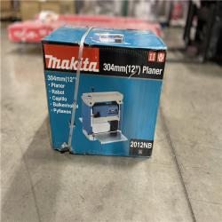 DALLAS LOCATION - Makita 15 Amp 12 in. Corded Compact Portable Planer with Interna-Lok Automated Head Clamp  and Blade Set