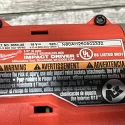 AS-IS Milwaukee 18V Lithium-Ion Brushless Cordless Compact Drill/Impact Combo Kit