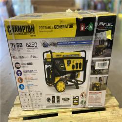 DALLAS LOCATION - Champion Power Equipment 7850/6250-Watt Recoil Start Gasoline and Propane Powered Dual Fuel Portable Generator with CO Shield
