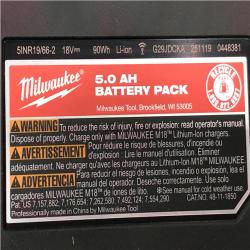 AS-IS Milwaukee 18-Volt Lithium-Ion XC Starter Kit with One 5.0Ah Battery and Charger