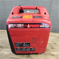 HOUSTON LOCATION - AS-IS 1500-Watt Recoil Start Gasoline Powered Ultra-Light Inverter Generator with 60cc OHV Engine and CO Sensor Shutdown