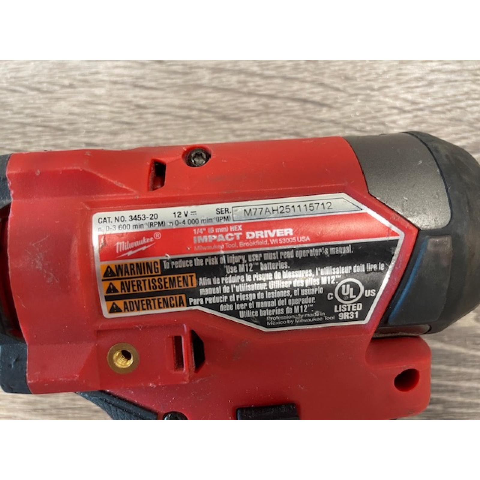 AS-IS Milwaukee FUEL 12-Volt Lithium-Ion Brushless Cordless Hammer Drill and Impact Driver Combo Kit
