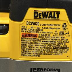 AS-IS DEWALT 20V MAX XR 2-1/4 Peak HP Brushless Cordless Plunge Router (Tool Only)