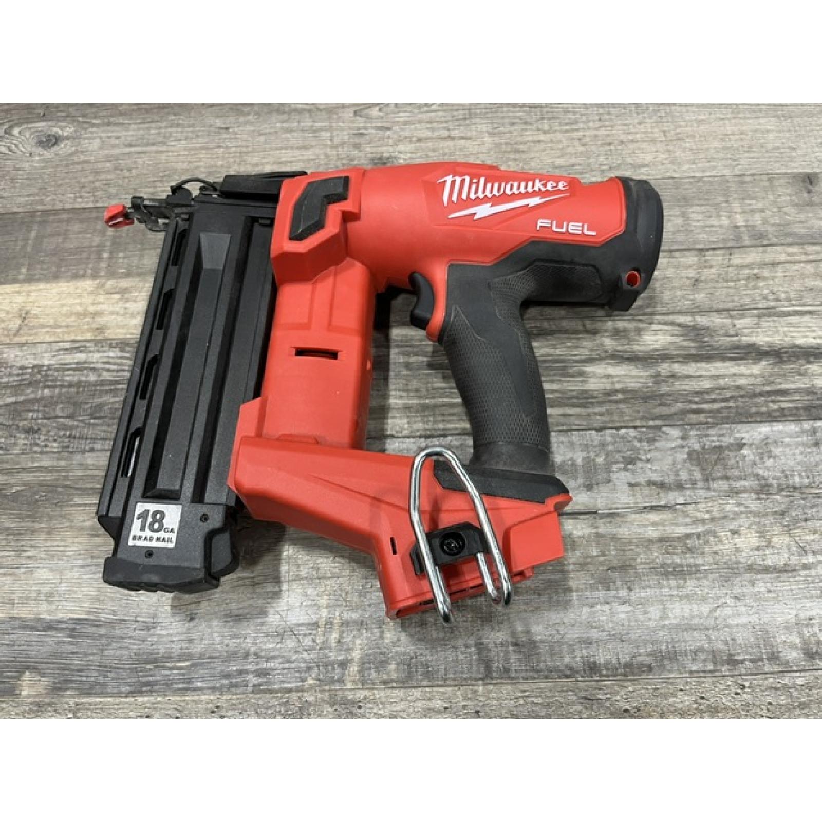 AS-IS Milwaukee FUEL 18-Volt Lithium-Ion Brushless Cordless Gen II 18-Gauge Brad Nailer (Tool-Only)