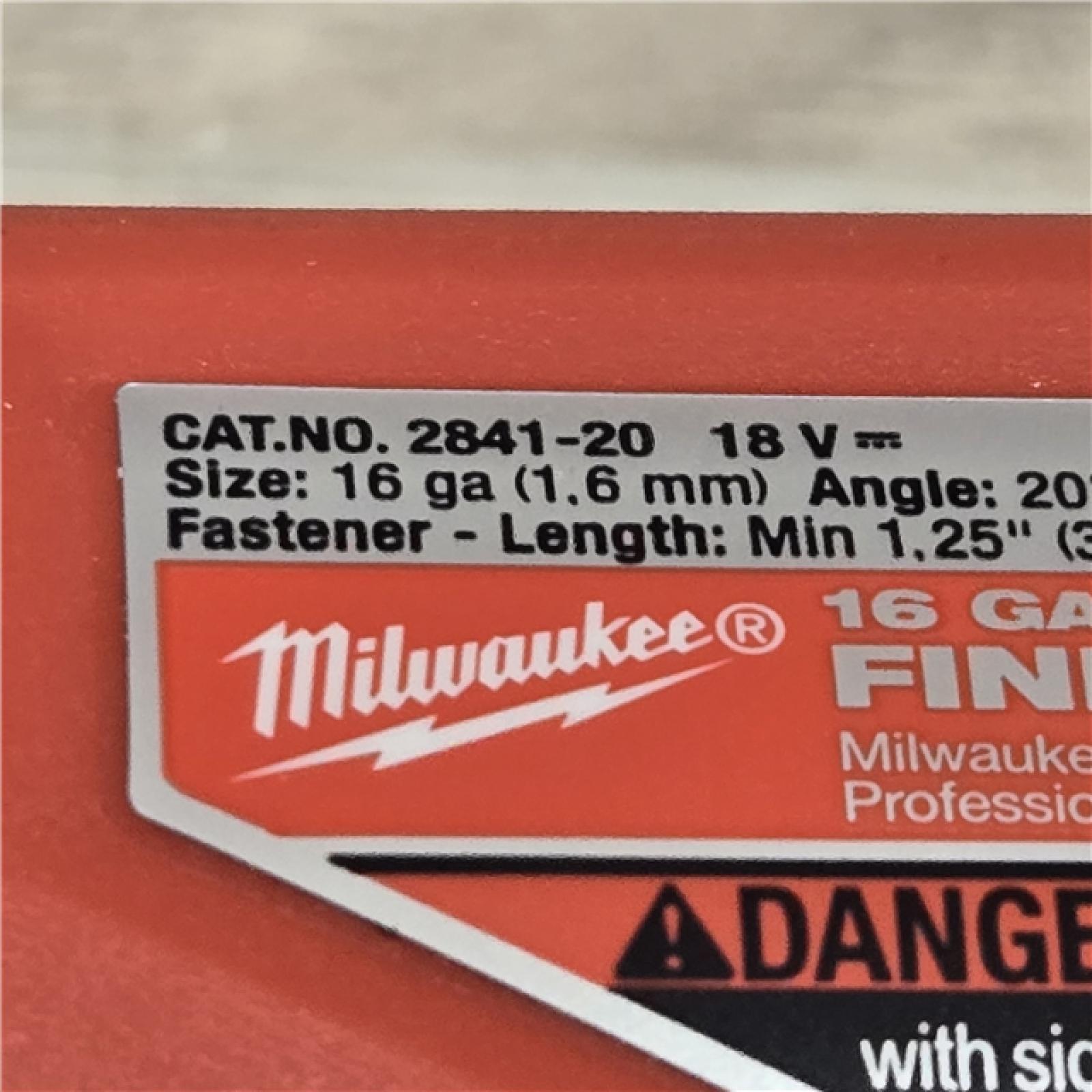 AS-IS Milwaukee 2841-20 18V Cordless Gen II 16 Gauge Angled Finish Nailer (Tool Only)