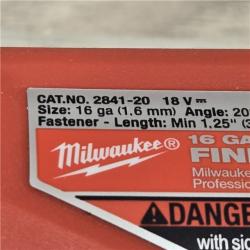 AS-IS Milwaukee 2841-20 18V Cordless Gen II 16 Gauge Angled Finish Nailer (Tool Only)