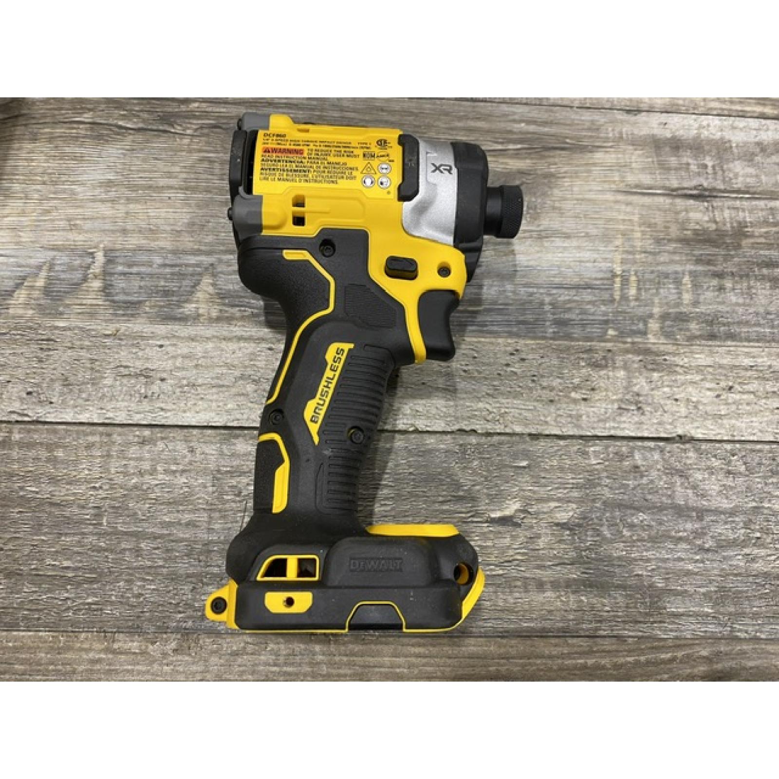 AS-IS DEWALT 20V MAX XR Lithium-Ion Brushless Cordless 3-Speed High Torque 1/4 in. Impact Driver Kit