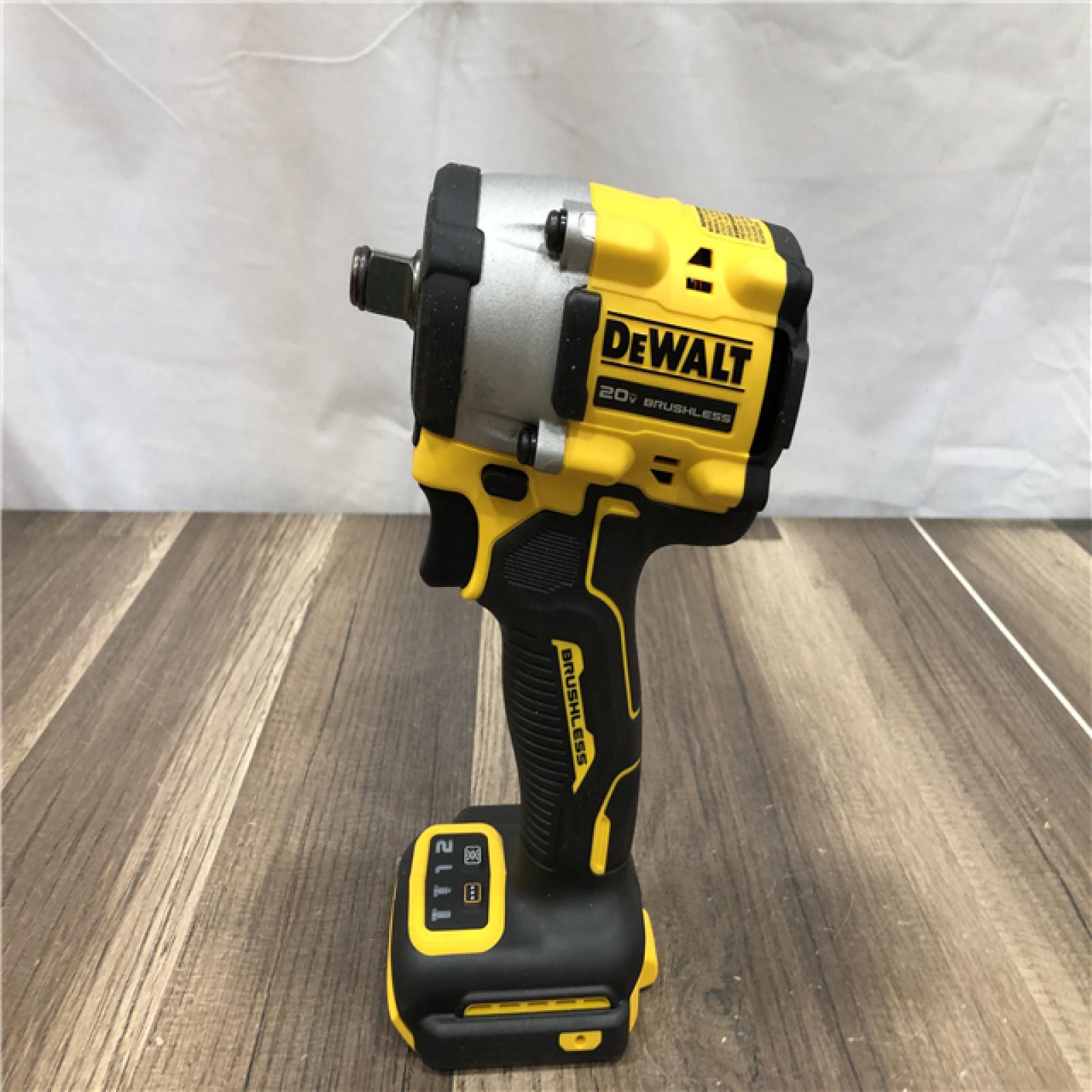 AS-IS DEWALT ATOMIC 20V MAX Cordless Brushless 1/2 in. Variable Speed Impact Wrench (Tool Only)