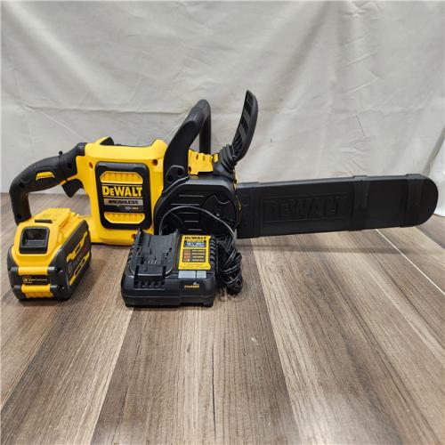 AS-IS- DEWALT  FLEXVOLT 60V MAX 16in. Brushless Cordless Battery Powered Chainsaw Kit with (1) FLEXVOLT 2 Ah Battery & Charger