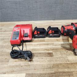 HOUSTON LOCATION - AS - IS Milwaukee 2 Tool Combo Kit W/ (2) Battery & Charger