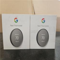 Phoenix AS-IS Google Nest Thermostat - Smart Programmable Wi-Fi Thermostat - (2-Pack)