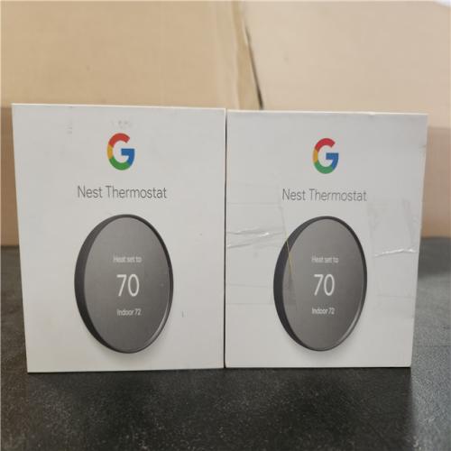 Phoenix AS-IS Google Nest Thermostat - Smart Programmable Wi-Fi Thermostat - (2-Pack)
